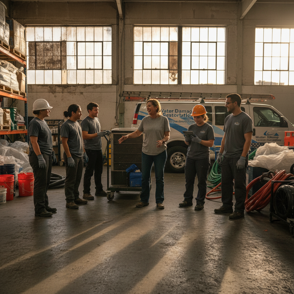 The Salt Lake City Water Damage Restoration team at work in Salt Lake City