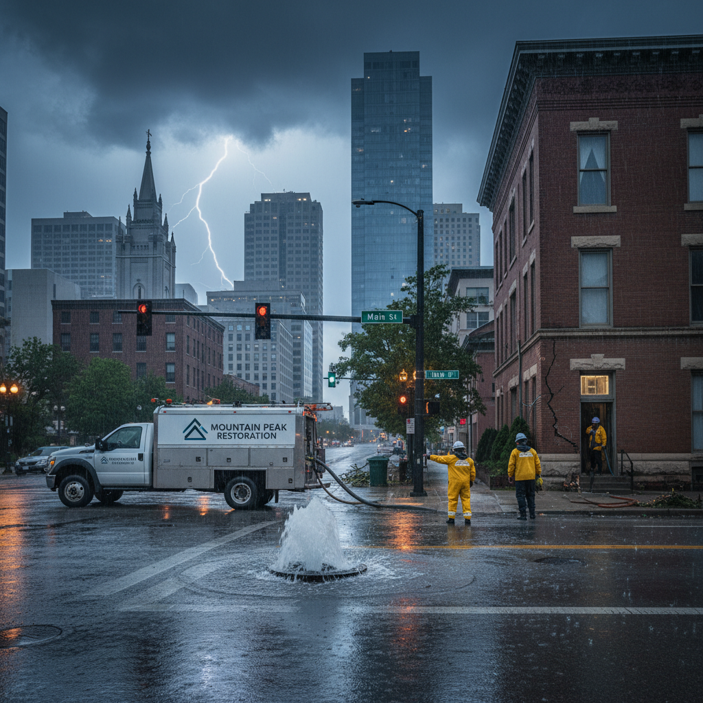 Understanding the Impact of Thunderstorms on Water Damage Restoration in Downtown Salt Lake City